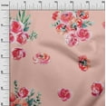 thumbnail image 2 of oneOone Cotton Poplin Fabric Leaves & Peach Floral Watercolor Fabric Prints by Yard 56 Inch Wide, 2 of 4