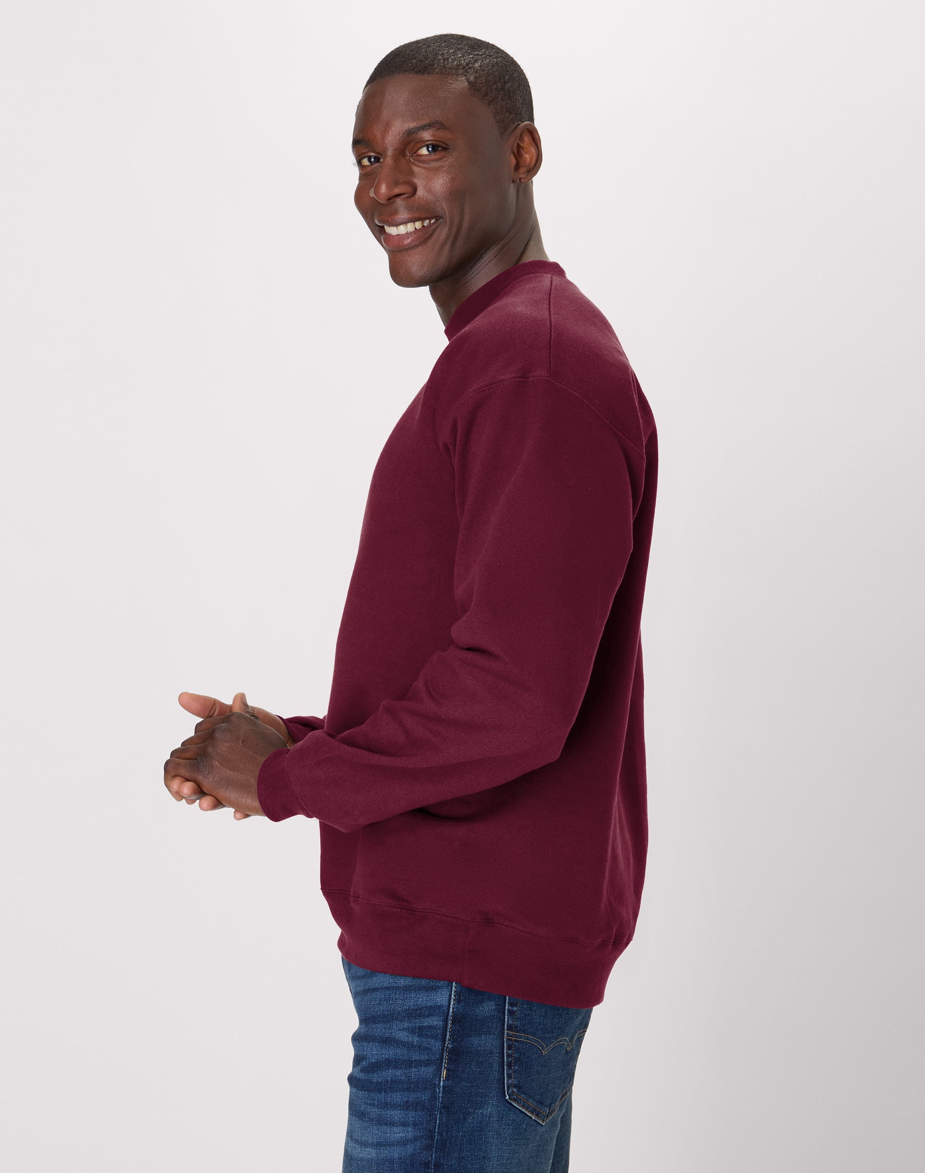 Hanes Sweatshirt, Heavyweight Fleece Sweatshirt, Crewneck Pullover for Men