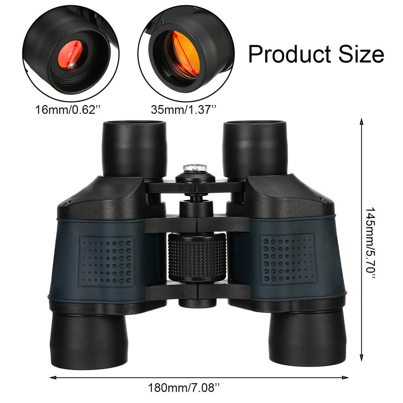 Uscallm Mini Hd Night Vision Camcorder, 60x60 High Power Binoculars, Day Night Vision Hunting Telescope, Hd Zoom Outdoor Adventures Gear, Long Range Bird Watching Equipment