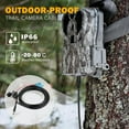 10FT Trail Camera Power Cord, 5.5x2.1mm DC External Power Cable with