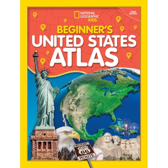 Pre-Owned National Geographic Kids Beginner's U.S. Atlas 2020, 3rd Edition (Paperback) 1426338252 9781426338250
