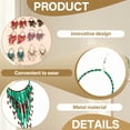 thumbnail image 5 of DESIGNICE Statement Earrings for Women,Alloy Seed Bead Tassels Drop Earrings,Dangle Earrings for Women Birthday Jewelry Gift for Her,Style2, 5 of 7