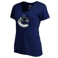 thumbnail image 2 of Women's Elias Pettersson Royal Vancouver Canucks Playmaker V-Neck T-Shirt, 2 of 3