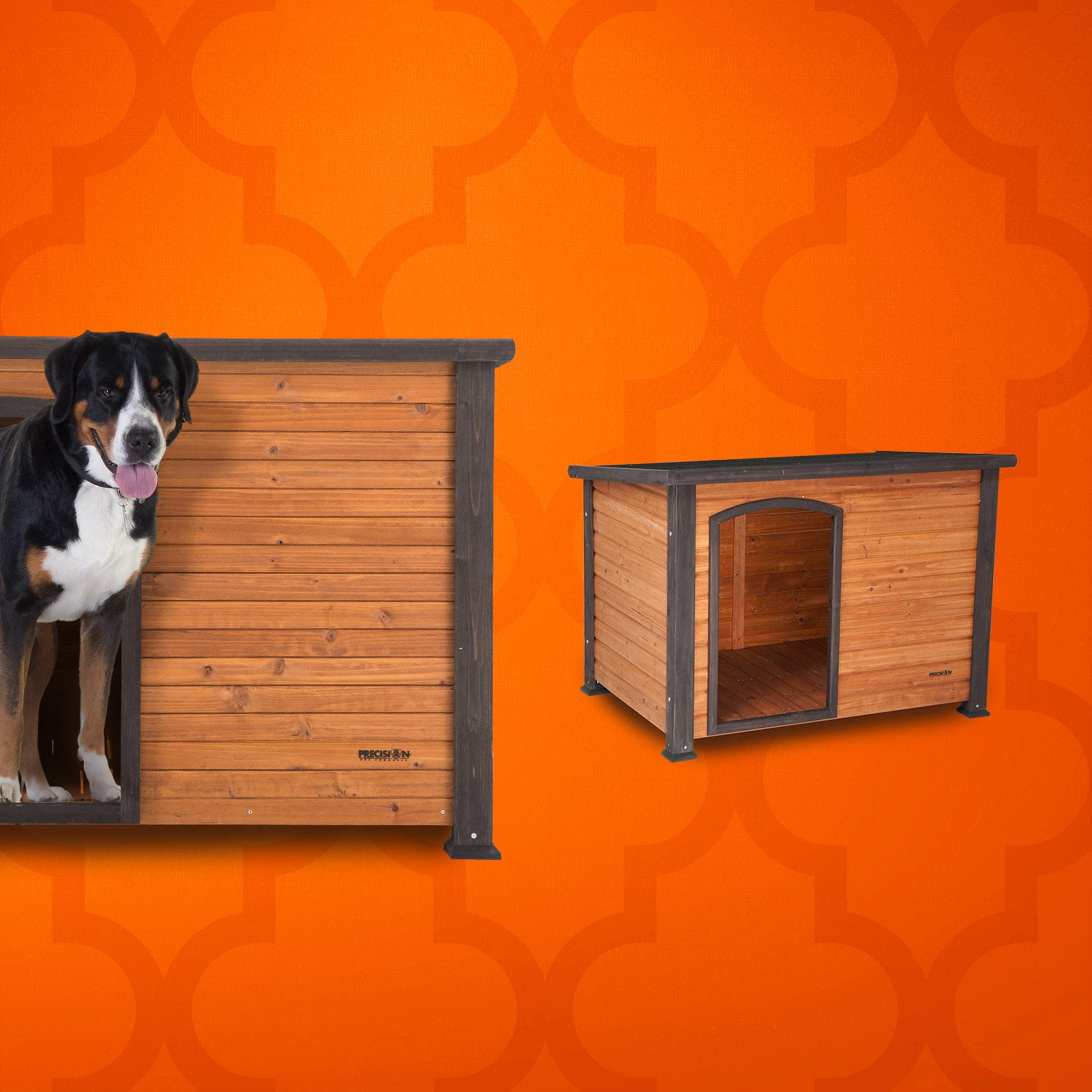 Precision pet extreme outback log cabin dog house 2025