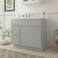 thumbnail image 2 of Vanity Art 36" W Birch Plywood Freestanding Single Base 2 Drawers Storage Cabinet with Soft Close Door, 2 of 9