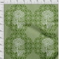thumbnail image 4 of oneOone Cotton Cambric Green Fabric Asian Japanese Floral Geometric With Flowers Sewing Fabric By The Yard Printed Diy Clothing Sewing Supplies 42 Inch Wide, 4 of 4