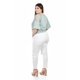 thumbnail image 3 of Blusa con nudo al frente Roman Fashion /Tallas Extras, 1813 (Pistache) verde claro 36, 3 of 5