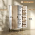 thumbnail image 3 of HOMCOM 47" Kitchen Pantry Cabinet, Storage Cabinet with 12 Door Shelves, 3 of 10