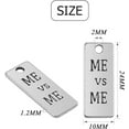 thumbnail image 2 of 30pcs Words Charms Pendants Flat Inspirational Message Charms Antique Silver Jewelry Findings Making Accessory for Crafting Necklace Bracelet-ME VS ME, 2 of 7