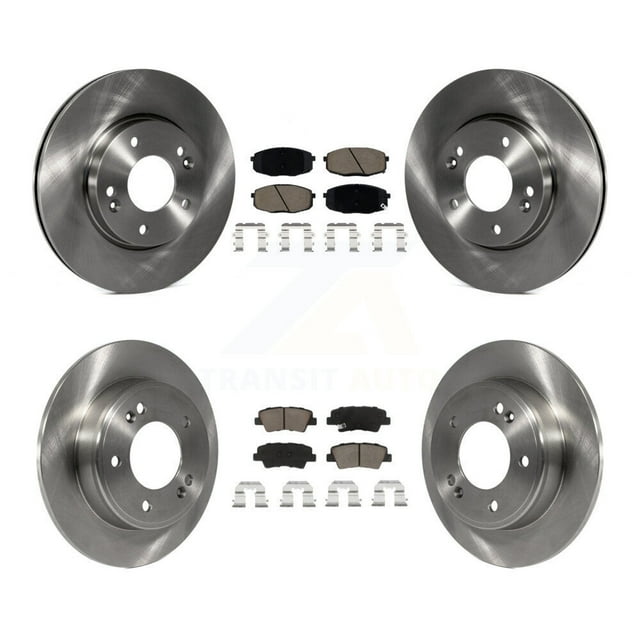 CMX Front Rear Disc Brake Rotors and Ceramic Pads Kit for Car 2014-2016 Kia Soul K8C-101572