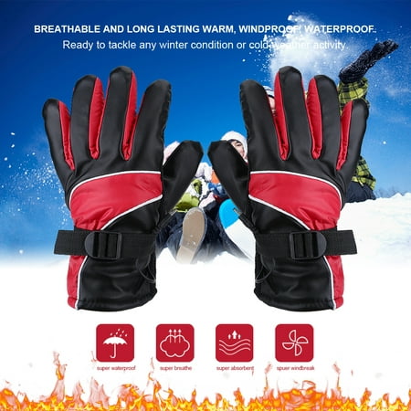 Motorcycle Heated Gloves,Outdoor Hunting Ski Racing Winter Warm Gloves (Best Waterproof Motorcycle Gloves 2019)