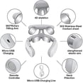 thumbnail image 5 of Neck Pain Neck Massager, Neck Massager with Heating Function, USB Rechargeable Neck Relaxation Massager, 5 of 5
