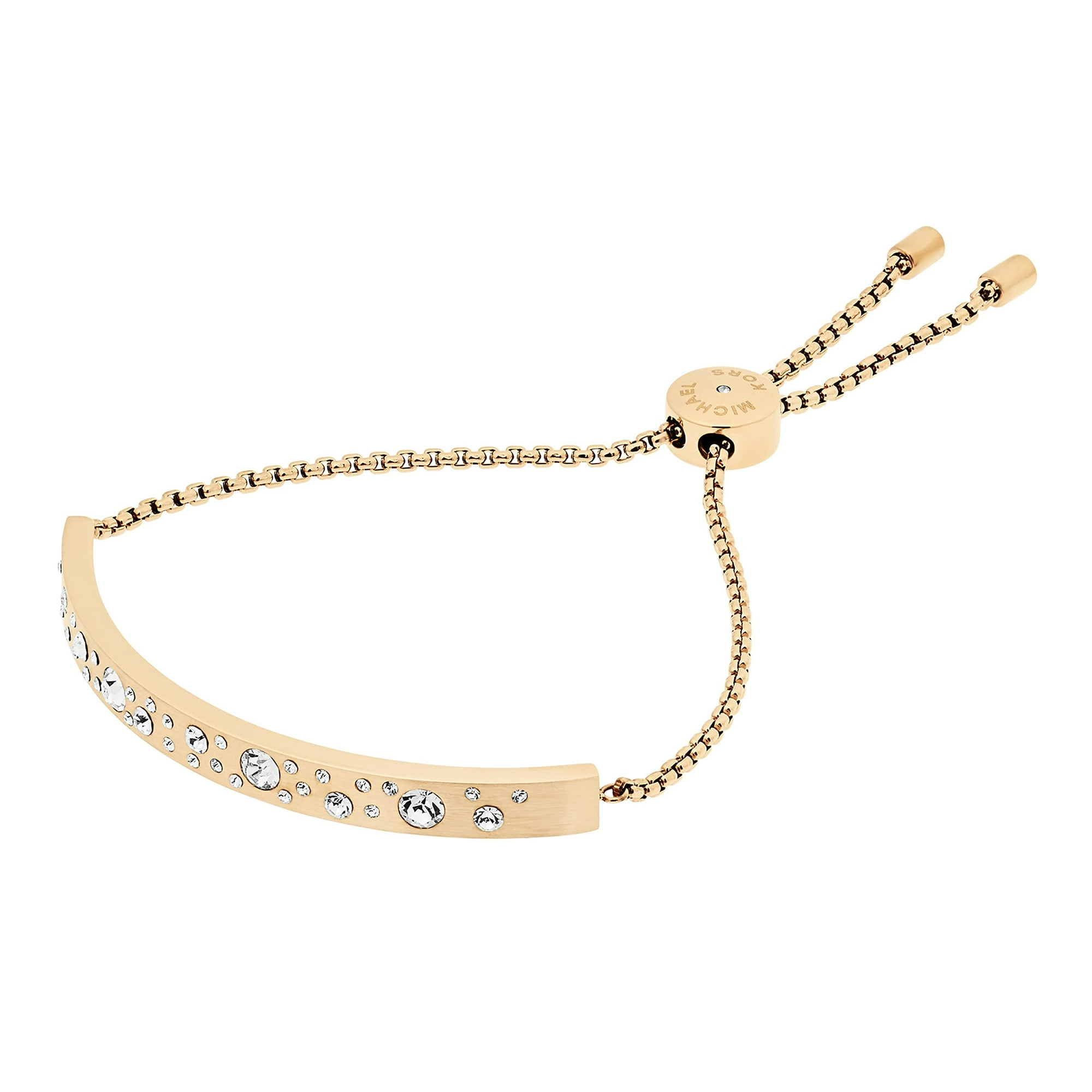 Michael Kors Modern Brilliance Crystal Slider Bracelet Goldtone Gold