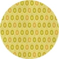 thumbnail image 1 of Ahgly Company Machine Washable Indoor Round Transitional Yellow Area Rugs, 4' Round, 1 of 7