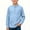 Blue, variant on BXJX Boys Long Sleeve Shirts Size 10-12 T, Cotton Linen Henley Neck Button Down Spring Fall Kids Tops with Pocket Blue