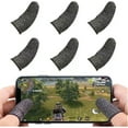thumbnail image 1 of 5 Pairs Screen Gaming Finger Sleeve Game Controller Mobile Sweatproof Gloves, 1 of 1