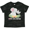 thumbnail image 3 of Inktastic I Love My Little Brother Elephant Family with Flowers Boys or Girls Toddler T-Shirt, 3 of 5