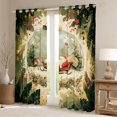 thumbnail image 2 of Homewish Cartoon Santa Claus Deer Black Out Curtains for Kids Children Teens,Merry Christmas Curtains Pack of 2 (42x63 Each),Xmas Festival Bedroom Curtains,Microfiber Bedroom Decor, 2 of 6