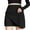 Black, variant on Htigea Clearance Womens Tennis Skirt High Waisted Golf Skort with 2 Pockets Stretchy Athletic Skirts for Workout Running Gray,L