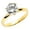 Yellow Gold, variant on Jewelry 14k Yellow Gold 1 1/4ct TGW Round-cut Diamonette Engagement Ring