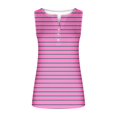thumbnail image 5 of JDQJBZ Débardeurs Grande Taille pour Femmes à Rayures avec Boutons devant Col Rond Ajusté Crop Top, 5 of 5