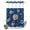 Blue, Navy, Silver, Midnight, variant on No Hook Shower Curtain, Solar System Universe Shower Curtains for Bathroom with See Through Top Window, Galaxy Outer Space Navy Blue Waterproof & Washable Bath Curtain Narrow 54"x78"