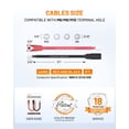 thumbnail image 6 of Ampeak 4 AWG 1FT Battery inverter cables, 3/8" M10, Power Inverter Wire(1 Positive & 1 Negtive) UL10269 standards, for Car, Truck, RV, Solar, 6 of 8