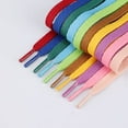 thumbnail image 3 of 2 Pairs Flat Sneaker Shoe Laces 2/5" in 20 Colors, Wide Shoelaces for Athletic, Skate Shoes, 3 of 4