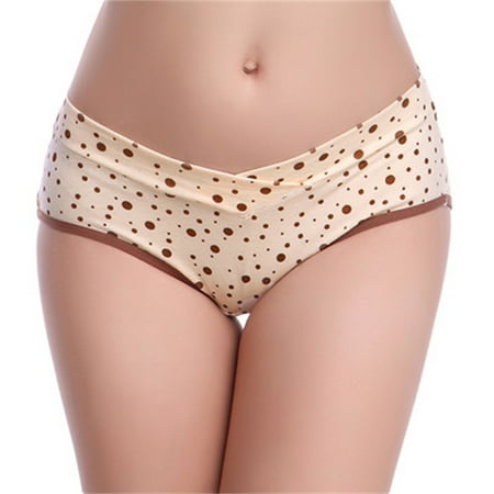 

Knosfe Women s Underwear Seamless Panties Low Rise Under Bump Womens Panties Briefs Maternity Underwear Women Brown XXL