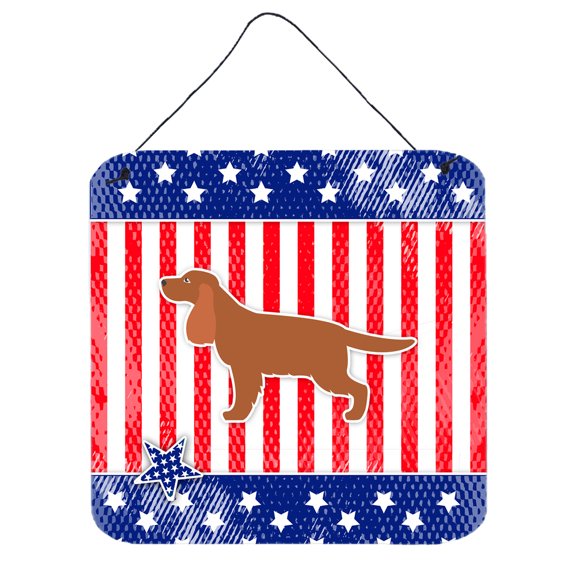 Carolines Treasures BB3312DS66 USA Patriotic English Cocker Spaniel Wall or Door Hanging Prints