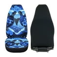 thumbnail image 4 of Renewold Sea Turtle Blue Flower Car Seat Cover Front Set Only, Breathable Front Seat Bottom Cover Protector Auto Interior Accessories Decoration, 4 of 7