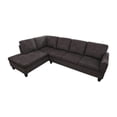 thumbnail image 5 of Star Home Living Marseille Linen Fabric Sectional Sofa Set in Dark Brown, 5 of 9