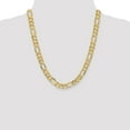 thumbnail image 2 of Real 14kt Yellow Gold 8.75mm Concave Open Figaro Chain; 22 inch; Lobster Clasp; for Adults and Teens; for Women and Men, 2 of 5