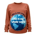 thumbnail image 4 of Stamzod Womens Maternity Sweatshirt Crewneck Long Sleeve Graphic Sweatshirts Casual Pullover Maternity Tops Fall Maternity Clothes Watermelon Red C L, 4 of 7