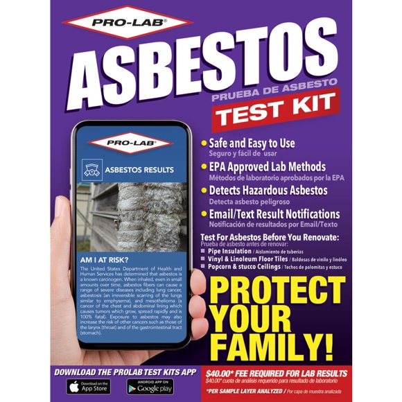 Kit de prueba de asbesto Pro-Lab Clamshell fácil de usar