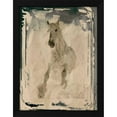 thumbnail image 2 of Irena Orlov 19x24 Black Modern Wood Framed Wall Art Titled - Running Horse IV, 2 of 6