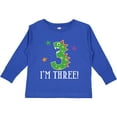 thumbnail image 3 of Inktastic 3rd Birthday Dinosaur Party Boys or Girls Long Sleeve Toddler T-Shirt, 3 of 5