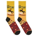 thumbnail image 5 of Cool Socks, First Rodeo Men's, Fun Novelty Crew Socks, 5 of 6
