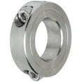 thumbnail image 1 of Climax Metals 2C-112-S T303 Collar De Sujeción De Dos Piezas De Acero Inoxidable 1-1/8"" Tamaño Del Orificio 1-7/8"" Diámetro Exterior 1/4""-28 X 3/4"" Tornillo De Fijación, 1 of 2