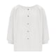 thumbnail image 2 of TaTaai Women's crew neck 3/4 sleeve top, solid color, linen cotton fabric, lantern sleeve, button detail, casual stylish, breathable comfortable, ideal for daily outings & brunch dates Gift, 2 of 7