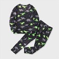 thumbnail image 6 of NOLDARES Boys Prints Pajamas 2 Pieces Long Sleeve Jammies Set Toddler Pjs Fall Winter Sleepwear 6-12 Months 12-24 Months 2t 3t 4t 5t 6t 7t 8t 9t Children,Green,4-5 Y, 6 of 9