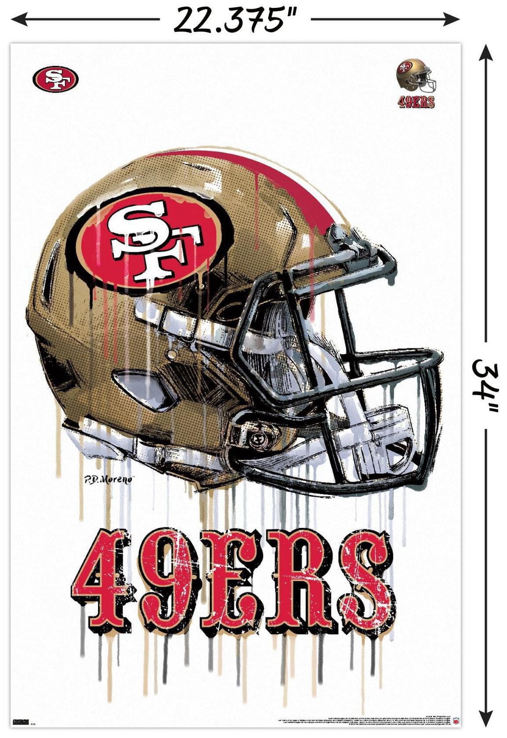 NFL San Francisco 49ers - Casque anti-goutte 20