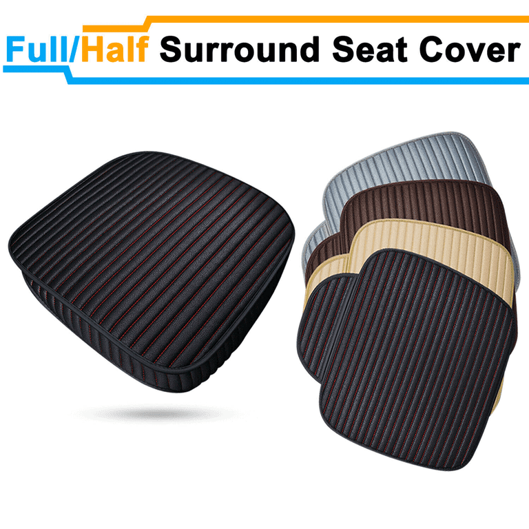 Car Front Leather Seat Cushion, Half Surround