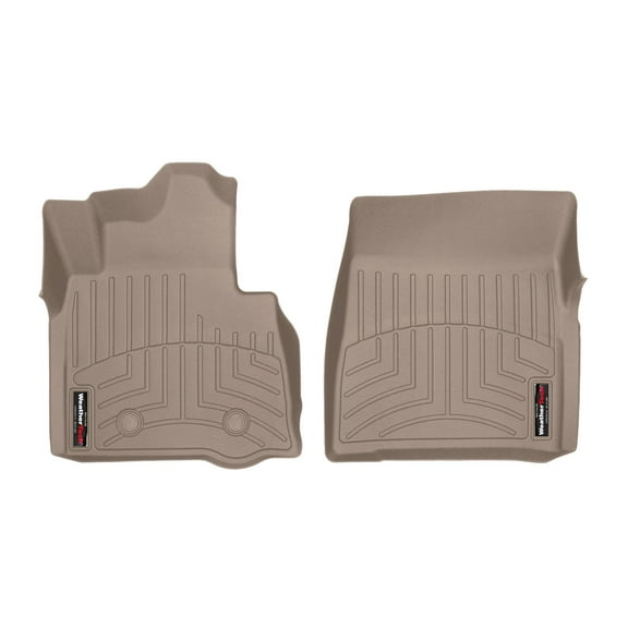 WeatherTech Custom Fit FloorLiners compatible with Mercedes G-Class, G 63 AMG, AMG G 63, AMG G 65 - 1st Row (Driver & Passenger), Tan