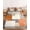 Orange Grey, variant on Queen Size Fitted Sheet Set - Navy Blue Stripe 3 Piece Bedding Sets 16" Deep Pocket Fitted Sheet with 2 Pillowcases, Modern Blue Ombre Vertical Striped Brushed Microfiber Hotel Luxury Bed Sheets