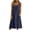 Navy, variant on Atogsazn Women's Summer Linen Midi Dress Casual Button Sleeveless Flowy Dresses with Pocket A-Line Sundress Hot Pink L Fashion