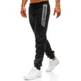 thumbnail image 1 of SHIXIAOO Men's Solid Color Casual Sports Pants Zipper Pocket Color Matching Trousers, 1 of 4