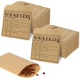 thumbnail image 1 of Fuceury 150 Pieces Seed Saving Envelopes, 4.7x3.1 Inch Sealing Kraft Seed Packets Envelopes for Flower Vegetable Seeds Storage, 1 of 4