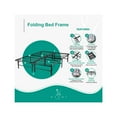 thumbnail image 4 of Folding Bed Frame Folding Metal Bed Frame - Mattress Foundation by Naomi Home - Bed Size: Queen, Color: Black, 4 of 10