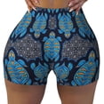 thumbnail image 2 of Lsque Turtle Pattern High Waisted Biker Shorts for Women-Tummy Control Fitness Athletic Workout Running Yoga Gym Shorts,Moisture-Wicking-, 2 of 9